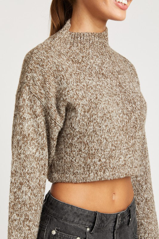 Lia Cropped Turtleneck