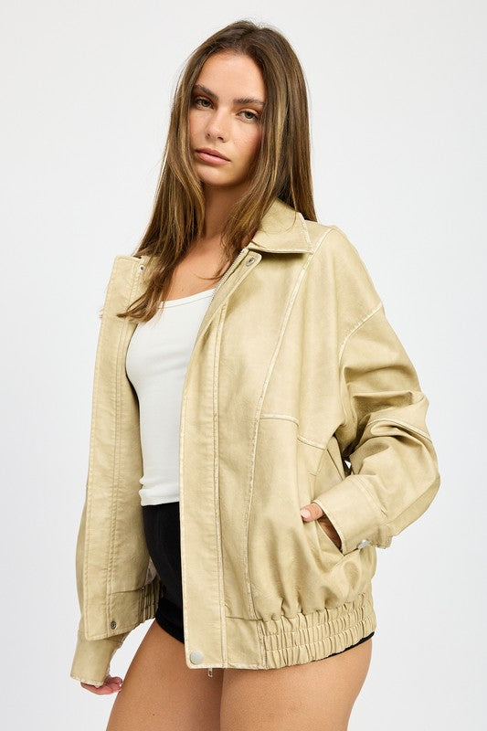 Kenny Oversized Bomber Jacket