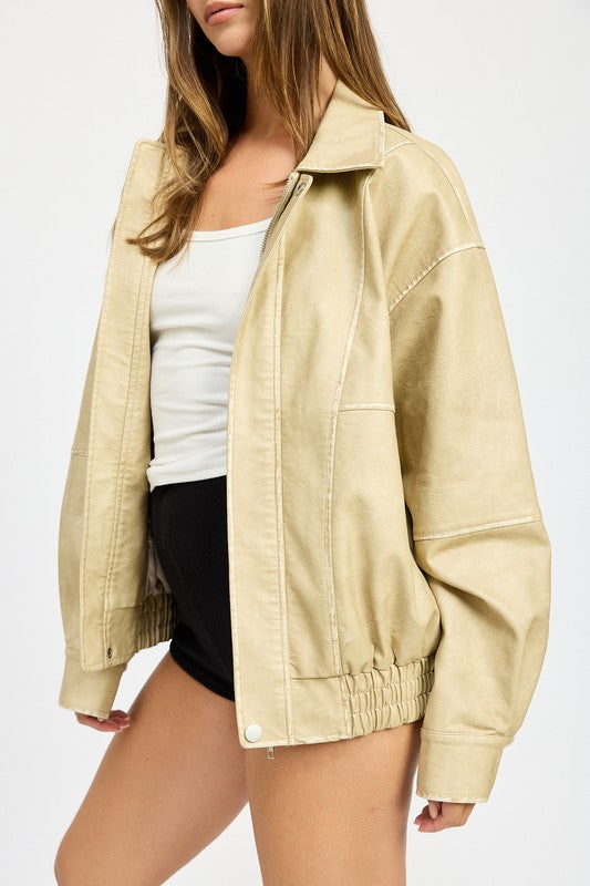 Kenny Oversized Bomber Jacket