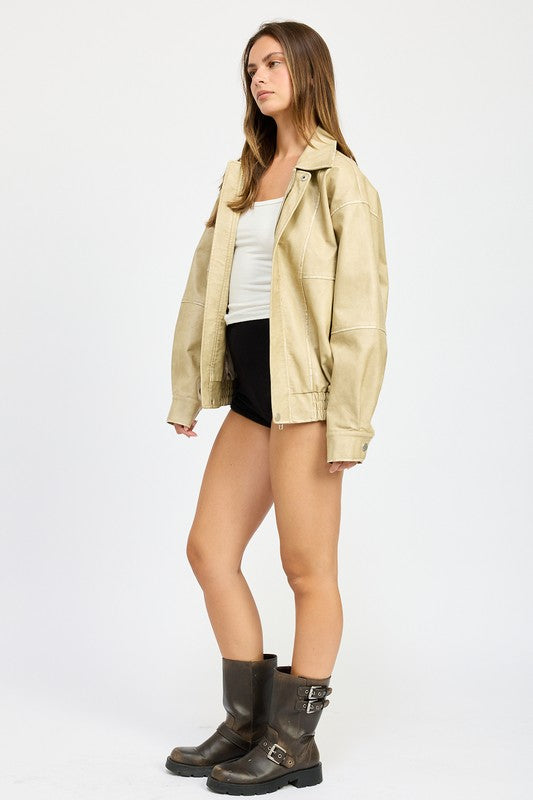 Kenny Oversized Bomber Jacket