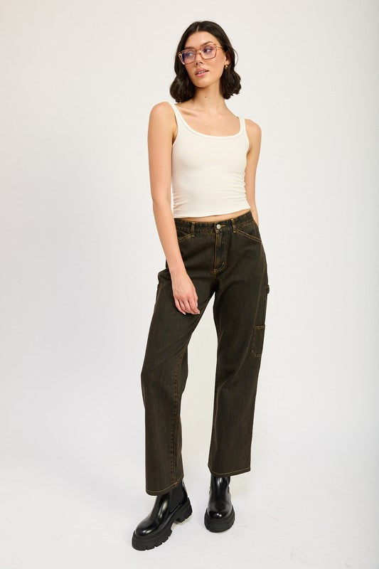 Lena Mid Rise Denim