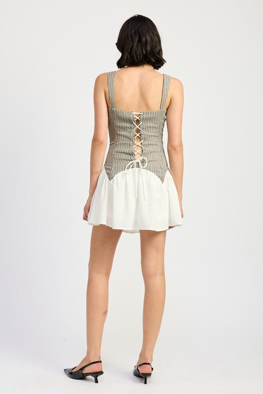 Lily Contrast Corset Dress